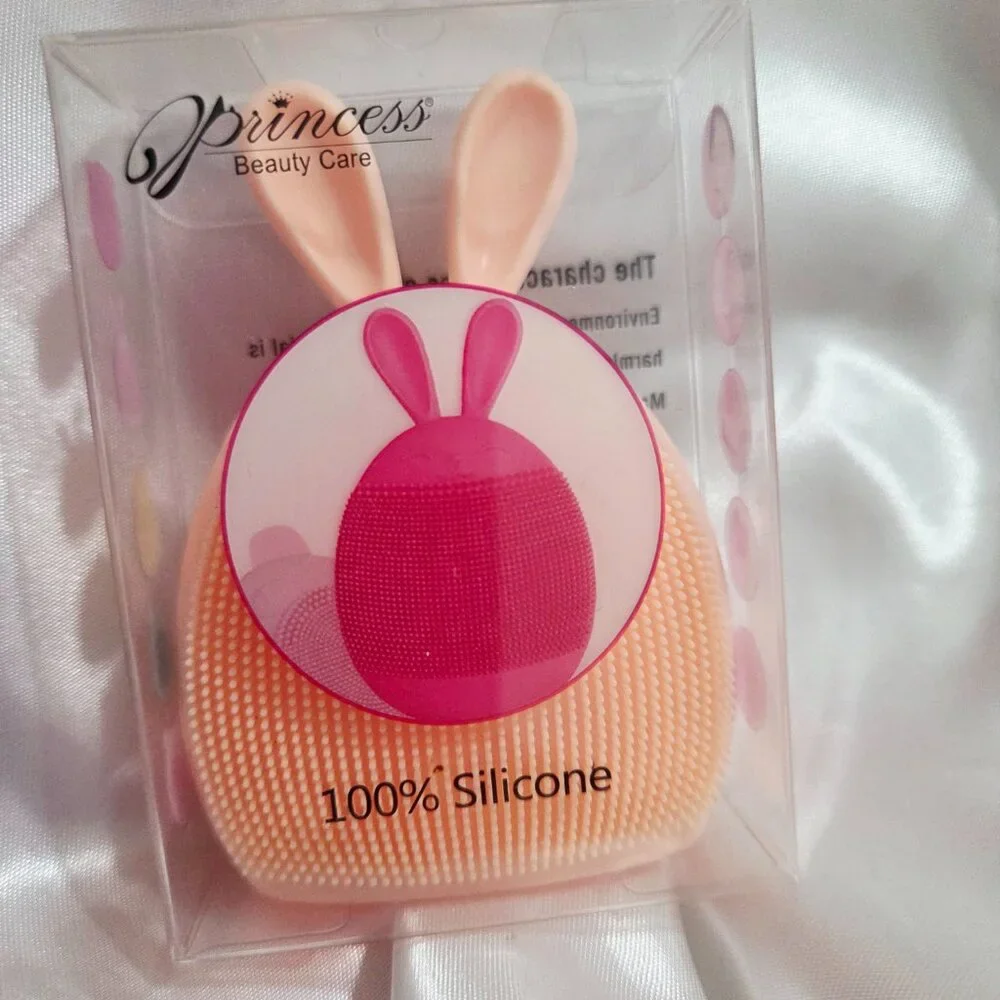 Princess Soft Silicone Face Brush Cleanser and Massager Manual Facial Cleansing
